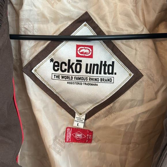 Ecko Unlimited Men’s Brown Jacket LARGE - Picture 3 of 5
